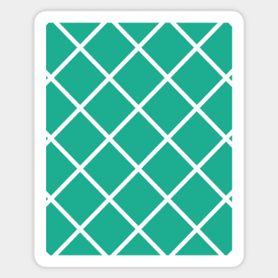 Turquoise Checkered Seamless Pattern 007#002 Sticker